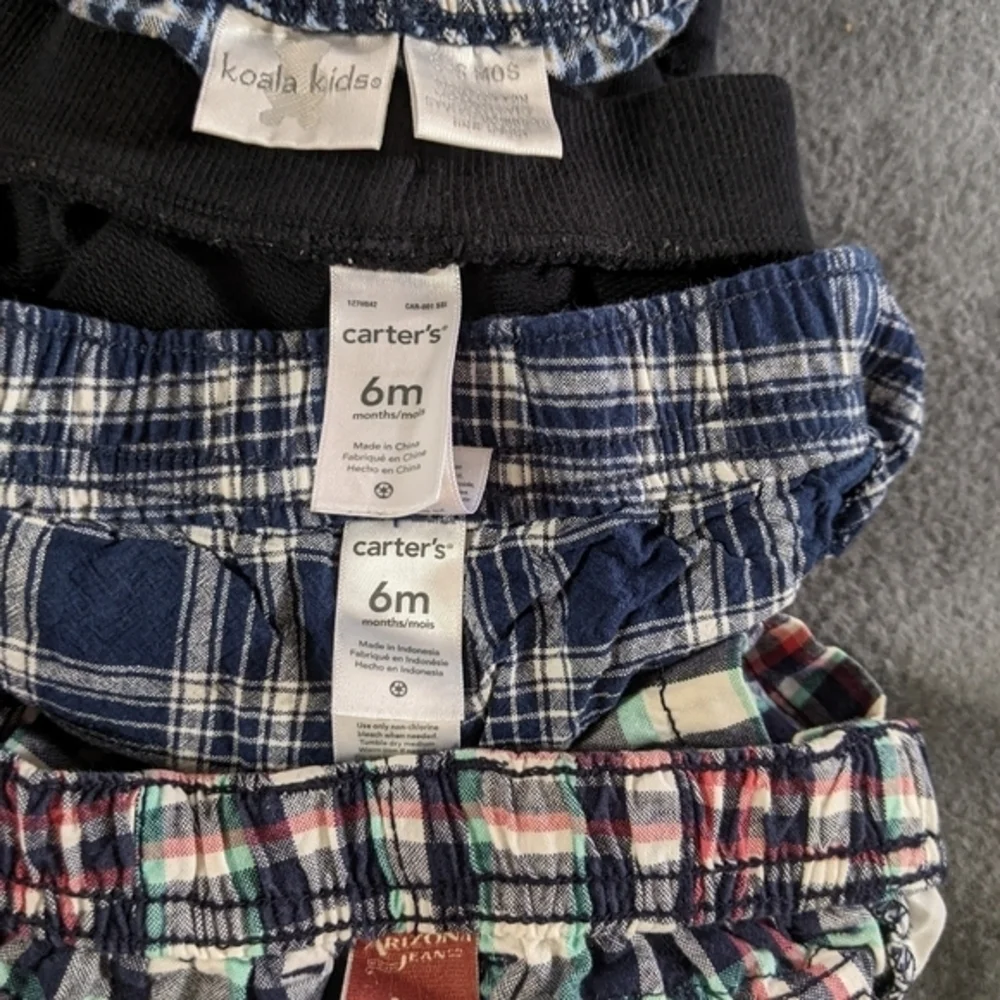 Boys plaid cotton‎ shorts 6 months Carter's Arizona Koalakids